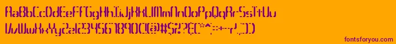CompliantConfuse3sBrk Font – Purple Fonts on Orange Background
