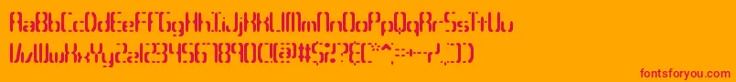 CompliantConfuse3sBrk Font – Red Fonts on Orange Background