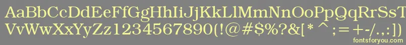 BookmanItcLightBt Font – Yellow Fonts on Gray Background