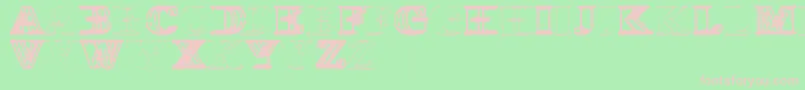 WireframeDavenport Font – Pink Fonts on Green Background