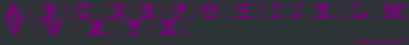 WireframeDavenport Font – Purple Fonts on Black Background