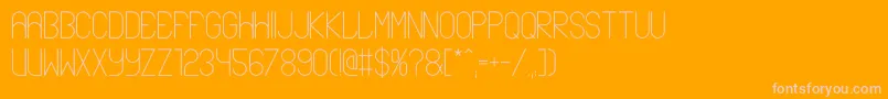 Ablax Font – Pink Fonts on Orange Background