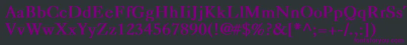CaslonBold Font – Purple Fonts on Black Background