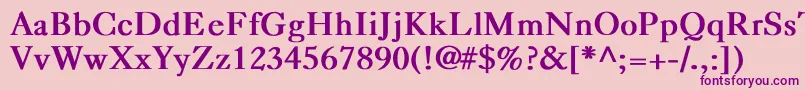 CaslonBold Font – Purple Fonts on Pink Background