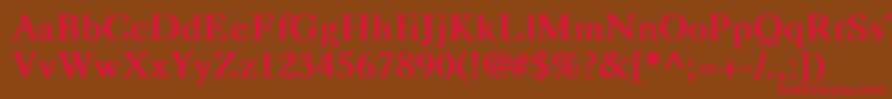 CaslonBold Font – Red Fonts on Brown Background