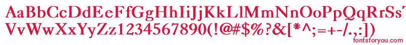 CaslonBold-Schriftart – Rote Schriften