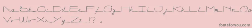 Lunagraph Font – Gray Fonts on Pink Background