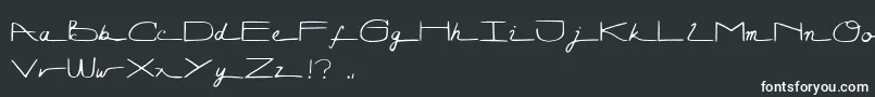 フォントLunagraph – 白い文字