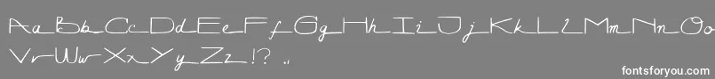 Lunagraph Font – White Fonts on Gray Background