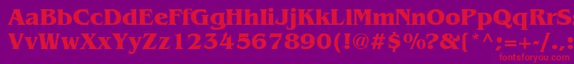 Agbengb Font – Red Fonts on Purple Background