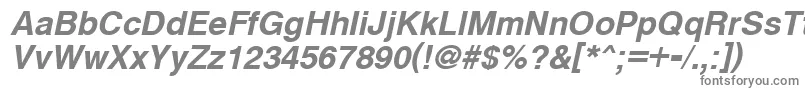 CyrveticaBoldOblique Font – Gray Fonts on White Background
