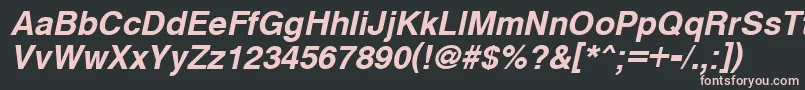 CyrveticaBoldOblique Font – Pink Fonts on Black Background
