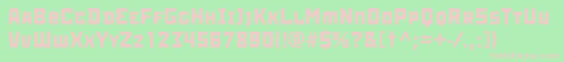 Rodchenkoc Font – Pink Fonts on Green Background