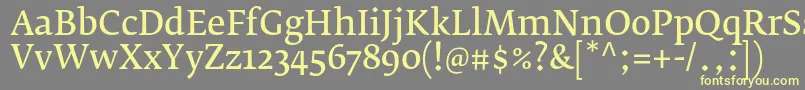 Más sobre la fuente FedraserifbproNormal fuente FedraserifbproNormal – Fuentes Amarillas Sobre Fondo Gris