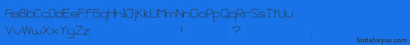 GanixApec Font – Black Fonts on Blue Background