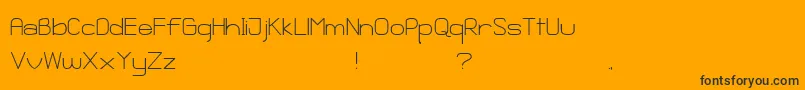 GanixApec Font – Black Fonts on Orange Background