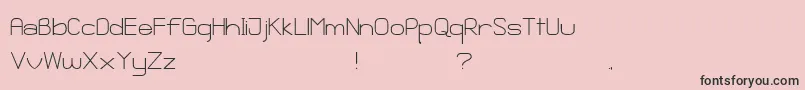 GanixApec Font – Black Fonts on Pink Background