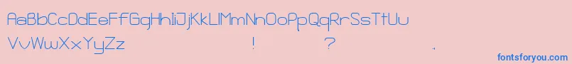 GanixApec Font – Blue Fonts on Pink Background