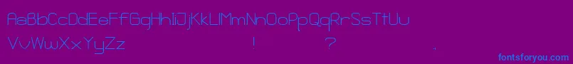 GanixApec Font – Blue Fonts on Purple Background