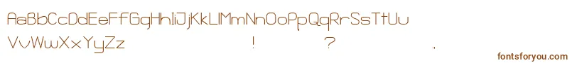 GanixApec-fontti – ruskeat fontit valkoisella taustalla