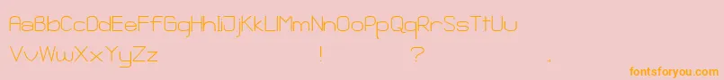 GanixApec Font – Orange Fonts on Pink Background