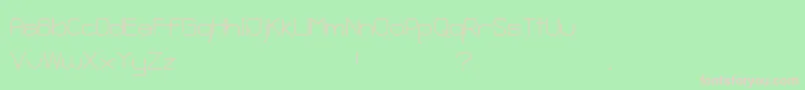 GanixApec Font – Pink Fonts on Green Background