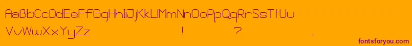 GanixApec Font – Purple Fonts on Orange Background