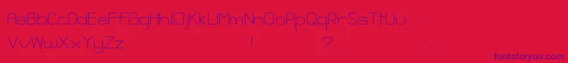 GanixApec Font – Purple Fonts on Red Background