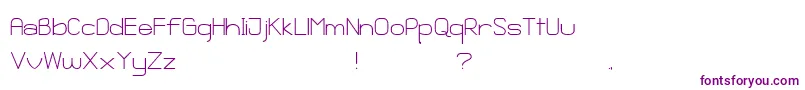 GanixApec Font – Purple Fonts on White Background