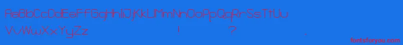 GanixApec Font – Red Fonts on Blue Background