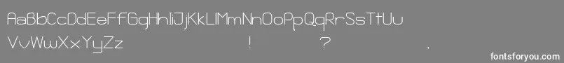 GanixApec Font – White Fonts on Gray Background