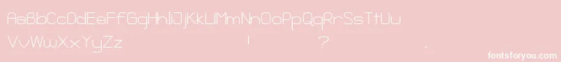 GanixApec Font – White Fonts on Pink Background