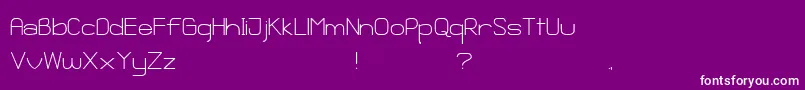 GanixApec Font – White Fonts on Purple Background