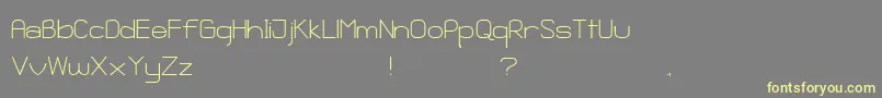 GanixApec Font – Yellow Fonts on Gray Background