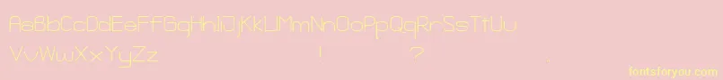 GanixApec Font – Yellow Fonts on Pink Background
