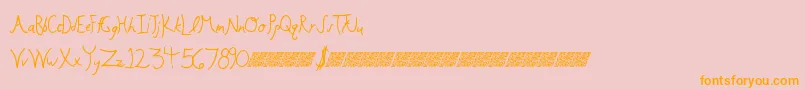 En savoir plus sur la police Floweringbuds Police Floweringbuds – polices orange sur fond rose