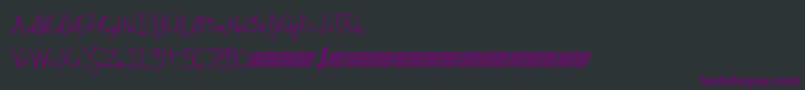 Floweringbuds Font – Purple Fonts on Black Background