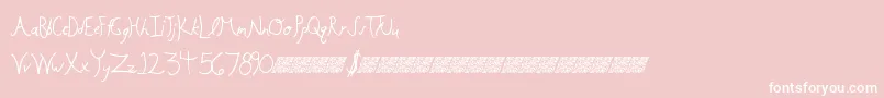 Floweringbuds Font – White Fonts on Pink Background
