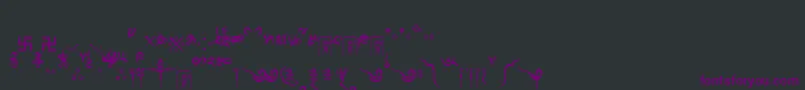 Tibetanmachineweb8-Schriftart – Violette Schriften auf schwarzem Hintergrund