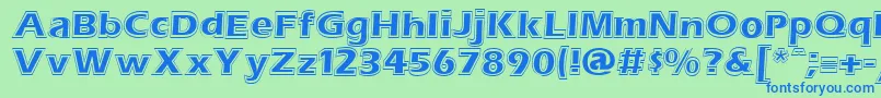 More about ErasContouritcNormal Font ErasContouritcNormal Font – Blue Fonts on Green Background
