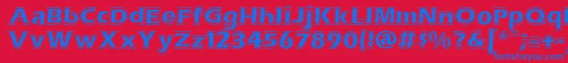 fuente ErasContouritcNormal – Fuentes Azules Sobre Fondo Rojo