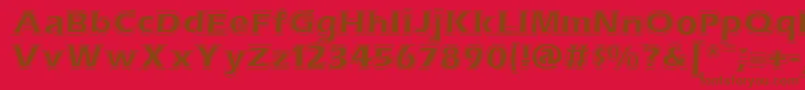 ErasContouritcNormal Font – Brown Fonts on Red Background