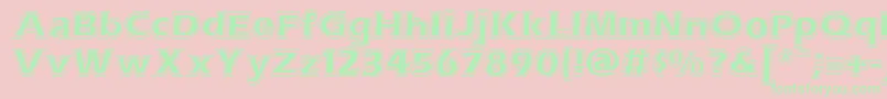 ErasContouritcNormal Font – Green Fonts on Pink Background