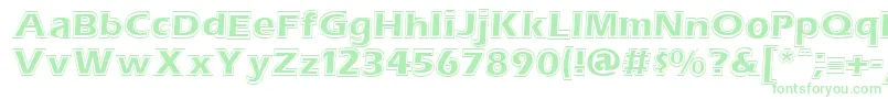 ErasContouritcNormal Font – Green Fonts on White Background