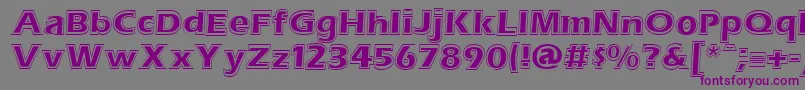 ErasContouritcNormal Font – Purple Fonts on Gray Background