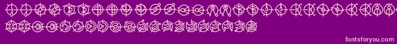 ForerunnerFontV2 Font – Pink Fonts on Purple Background