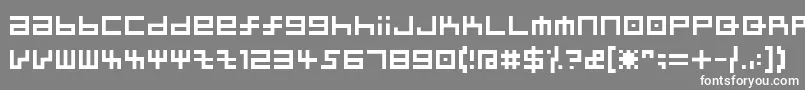 フォントKairee – 灰色の背景に白い文字