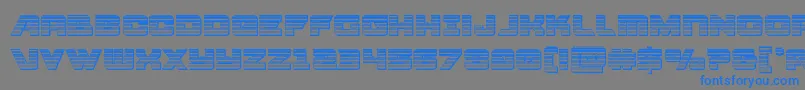 Aircruiserchrome-fontti – siniset fontit harmaalla taustalla