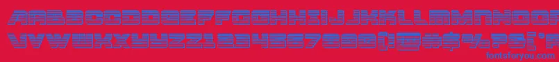 Aircruiserchrome Font – Blue Fonts on Red Background