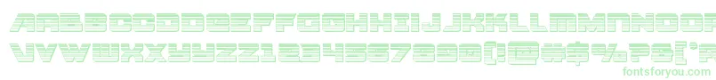 Aircruiserchrome-fontti – vihreät fontit valkoisella taustalla